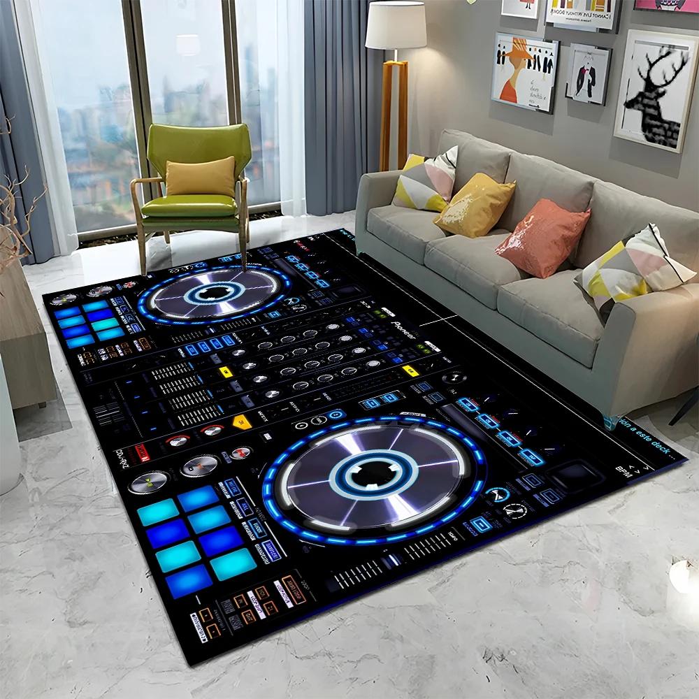 3D DJ Music Screen Keyboard Cartoon Carpet Mat для дома, гостиной, спальни, дивана, коврика для двери, коврика для детской зоны, нескользящий коврик для пола