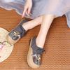 Wear-resistant Non-slip Rest Round Toe Flat Shoes  Spring and Autumn New Style Comfortable Embroidered Flat Shoes for Women
