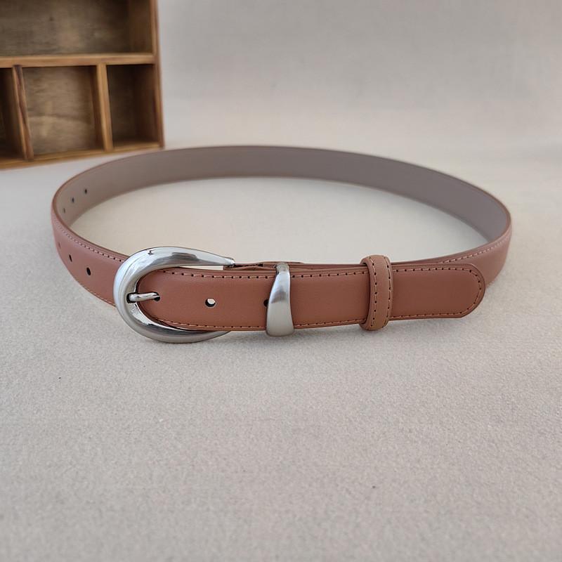 Minimalist Womens Style Waist Belt Metal Pin Buckle Dress Suit Belt Shapewear