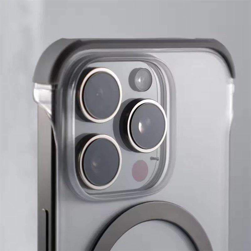 Ultra Thin Matte Frameless Magnetic Magsafe Case For iPhone 16 15 14 13 12 Pro Max 16 Plus Wireless Charging PC Shockproof Cover