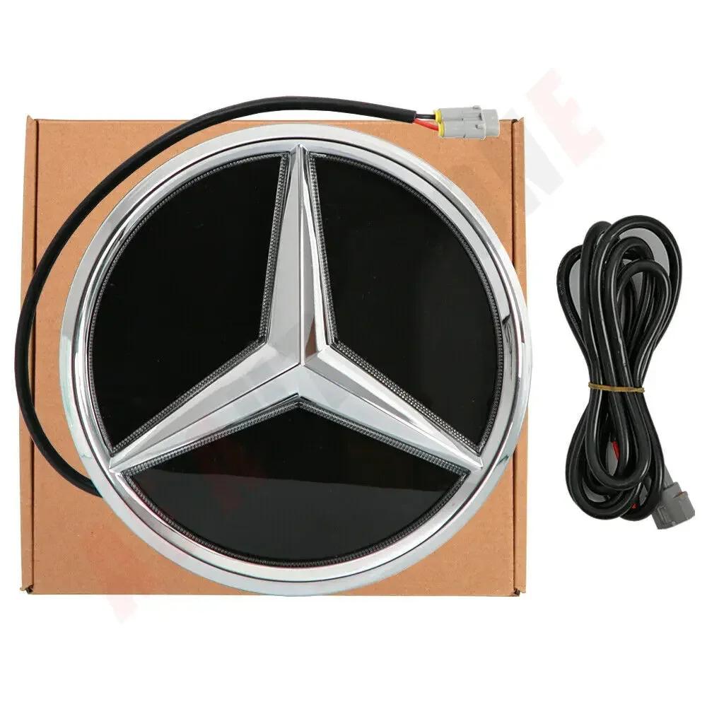 AABID1 ABS Chrome Silver Glossy Black Star Front Grille Decorative Badge OE Style Emblem Chrome Silver For Mercedes Benz E-Class W213