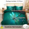 Dragonfly 3D Print Duvet Cover Polyester Comforter Cover Watercolour Style For Kids Teens Adult Animal Theme Bedding Sets