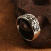 Подарок унисекс женский рок панк хип-хоп кольцо на палец много размеров серебряный цвет резные глаза кольцо