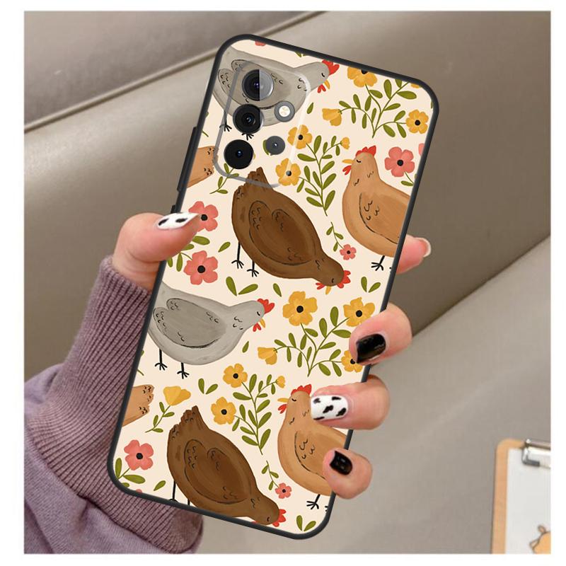 Чехол с рисунком курицы для Samsung Galaxy A34 A54 A14 A06 A16 A26 A36 A56 A12 A32 A52 A13 A33 A53 A15 A35 A55