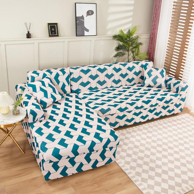 Sectional Sofa Covers Stretch Couch Slipcovers For L Shape Sectional Couch Chaise Sofa Furniture Protector Covers