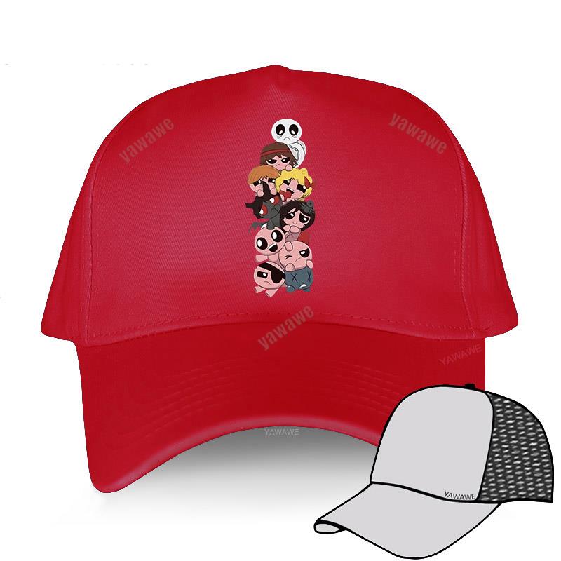 Мужская хлопковая бейсболка, шляпы в стиле хип-хоп Camisetas Masculina The Binding of Isaac, подростковая модная женская шляпа Snapback с коротким козырьком