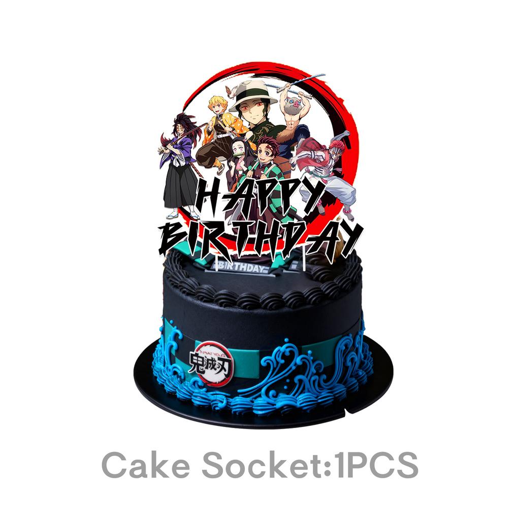 Anime Demon Birthday Party Decoration Disposable Tableware Plate Tablecloth Cup Napkin Baby Shower kids Party Favors Supplies