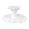 Элегантная керамическая подставка для торта в европейском стиле с высокими ножками, идеально подходит для демонстрации десертов на свадьбах и вечеринках