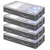 1/2/3/4 Pack Underbed Storage Bags,Large Capacity Foldable Clothes Box,Non-Woven Zippered Organizer for Blankets Duvets Bedding