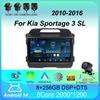 Android 14 автомобильное радио Carplay Auto для Kia Sportage 3 SL 2010 2011 2012 2013 - 2016 BT головное устройство навигация WIFI+4G видеоплеер