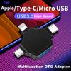 3.0 Adaptor 3 In 1 Keyboard Mouses High Current For Iphone Ipad Charging Connector To USB Card Reader OTG Adapter