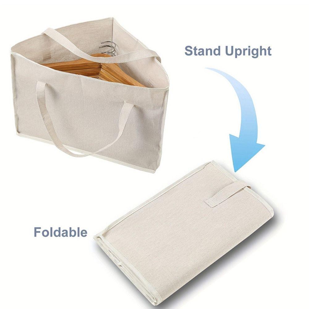 Space-Saving Clothes Storage Basket Foldable Wardrobe Organizer  for Clothes Hangers