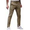 Men's Business Casual Trousers Straight Leg Smart Commuter Dress Pants