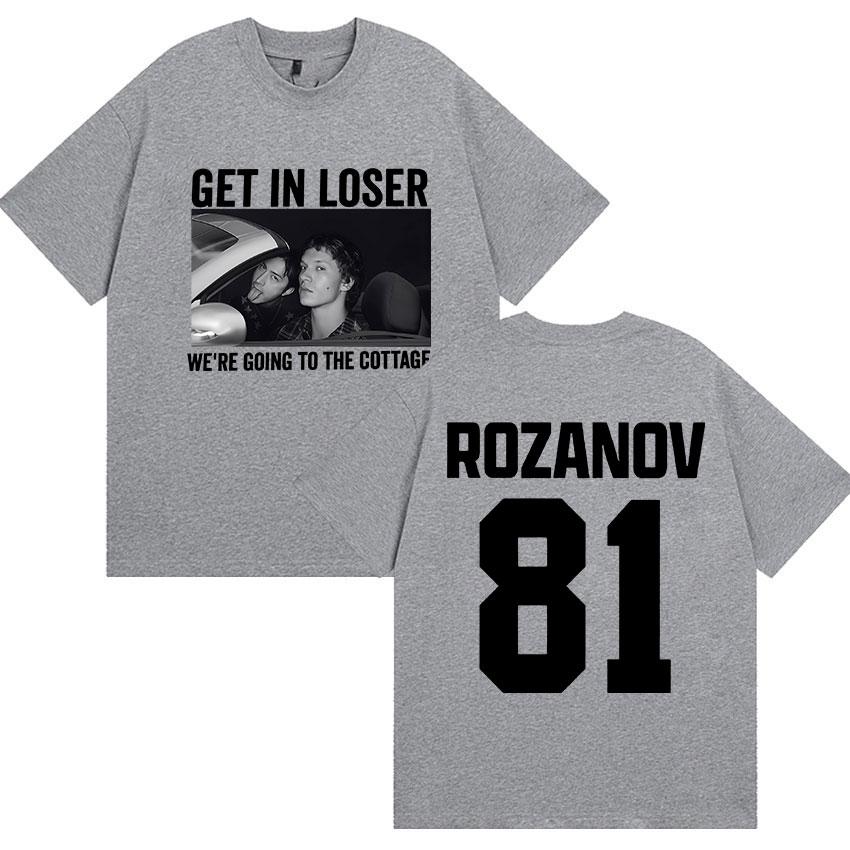 2026 New Get in Loser Were Going To The Cottage Graphic TShirt Heated Rivalry Ilya Rozanov Hollanov 81 Vintage T Shirts Mens