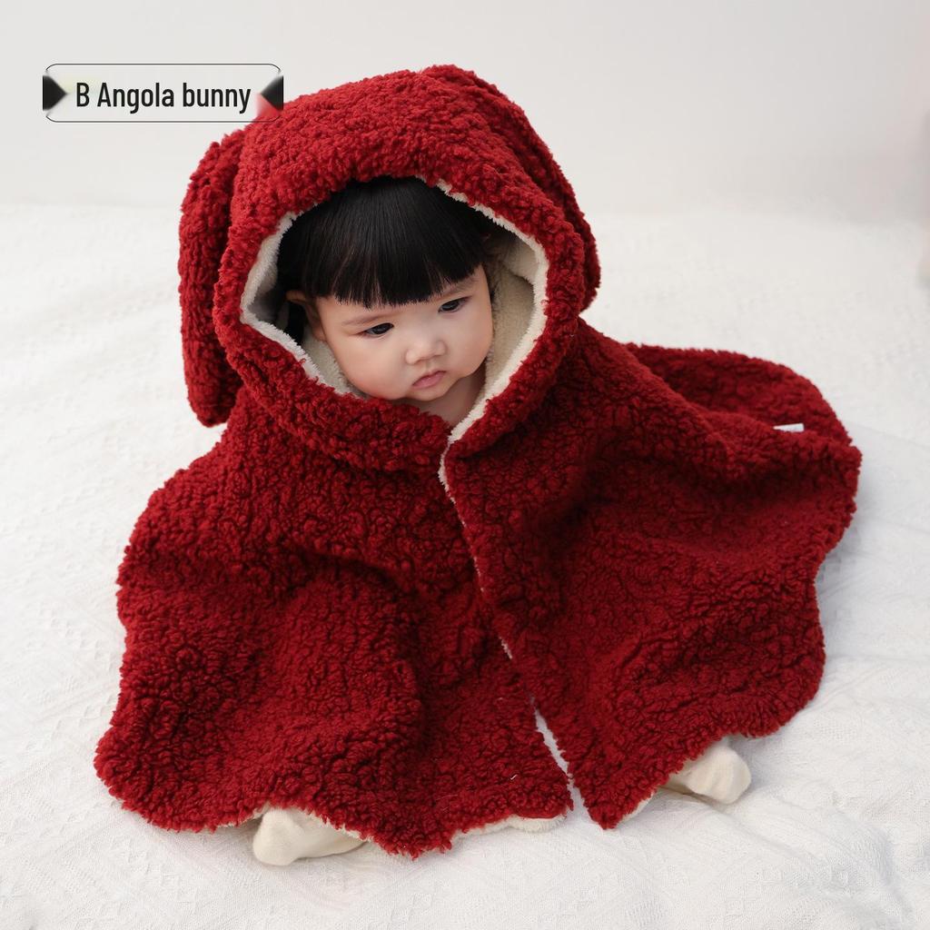 Двухслойная флисовая накидка с 3D-рисунком для детей: Очень толстые для прогулок с ребенком