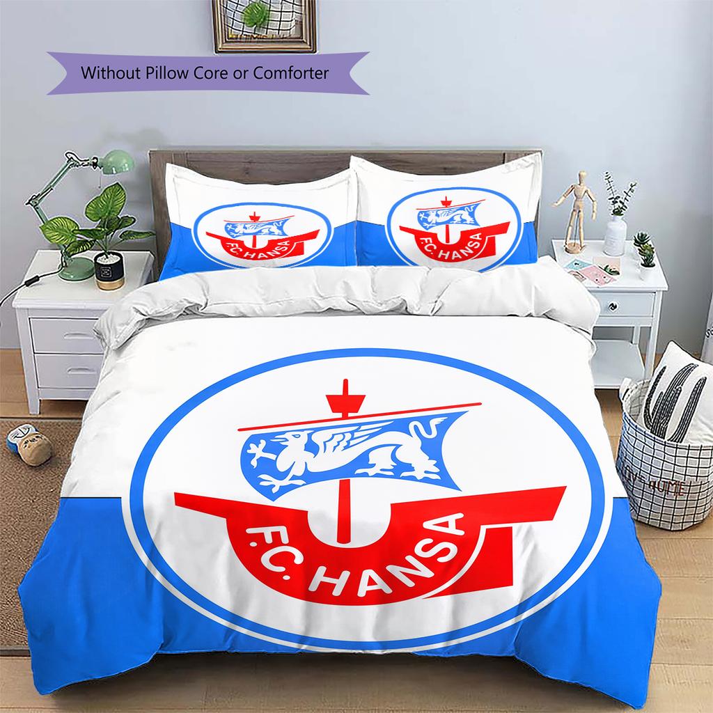 Lufthansa logo Pattern Bedding Home Decoration Birthday Gift (1 * duvet cover + 2 * pillowcase, without core)