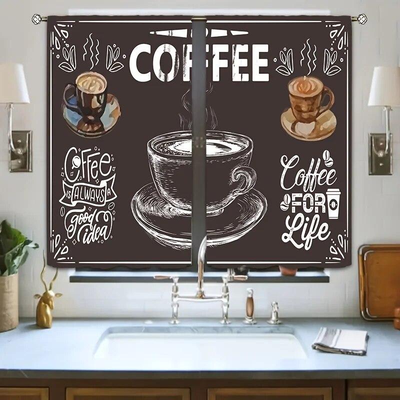 2 панели фермерский дом винтажные кухонные шторы короткие маленькие черно-белые деревенские ретро деревенские стержни карманные шторы кафе занавески