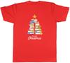 Unisexs T Shirt Library Books Christmas Tree Xmas Unisex Tee Gift