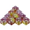 20-гранные разноцветные многогранные игральные кости D20, удивительные блестящие игральные кости для ролевых игр, DND, обучение математике, настольные игры
