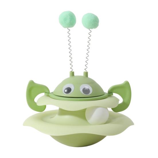 Yousheng Cat Toy Rotating Track Wheel Stimulates Hunting Instinct Cats Interactive Spinner Toy Exercise Mental Health Enhancer