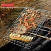 Stainless Steel BBQ Grill E Barbecue Non-stick Barbecue Kitchen Utensils Grilling Basket Meat Vegetables Steak Picnic Dining Bar