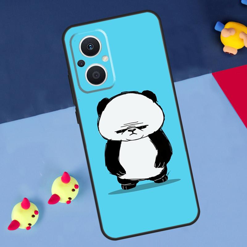 Cartoon Panda Case For OPPO Reno 10 8 Pro 4Z 5Z 8T 4 5 6 7 Lite OPPO Find X3 X6 Pro X2 Neo X5 Lite Cover