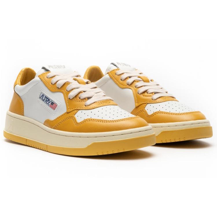 (WMNS) AUTRY Medalist Low Bicolor 'White Yellow' Women's AULW-WB12