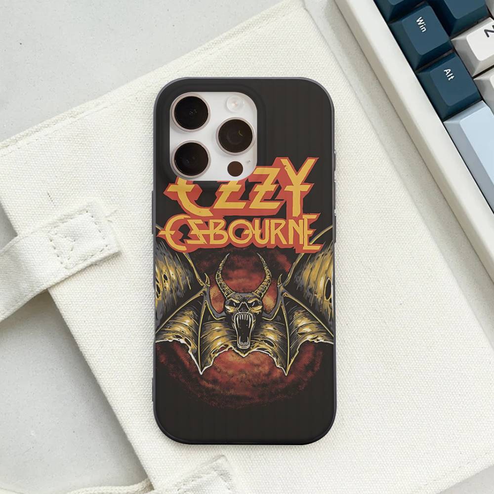 O-Ozzy Osbourne Band For IPhone 16 15 14 13 12 11 17 Pro Max Plus Wave Corrugated Phone Case Anti Drop Cover