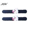 Stuffed Animal Wrist Toy 2 Pcs Halloween Slap Bracelets, Plush Pumpkin, Bat, Ghost, Black Cat Soft Fabric Snap Wristbands Bands for Kids, Trick