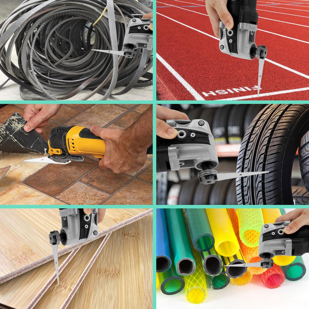 Многофункциональный скребок Оснастка для осциллирующей пилы Нержавеющая сталь Гибкий скребок для многофункционального инструмента для удаления краски затирки клея