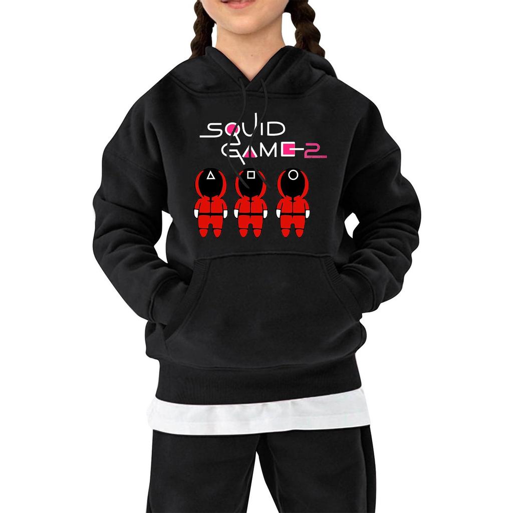 Детские толстовки, свободная спортивная рубашка с капюшоном и принтом, модная спортивная рубашка