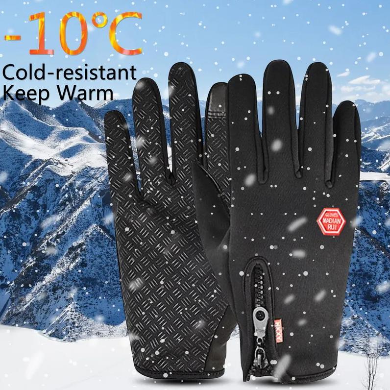 Зимние перчатки для мужчин и женщин, теплые тактические перчатки с сенсорным экраном, водонепроницаемые, для пешего туризма, катания на лыжах, рыбалки, езды на велосипеде, сноуборда, нескользящие перчатки
