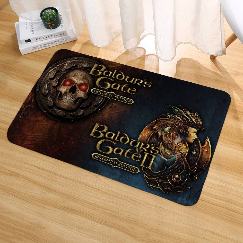 Table Mat Game B-Baldur's Gate Floor Mats Home Laundry Rug Carpet For Living Room Decor Lounge Area Foot Mat Entrance Doormat