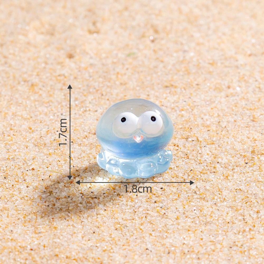 Resin Crafts Marine Animals Fish Ornaments Cute Mini Miniatures Animals Figurines DIY Coral Fish Garden Decorations