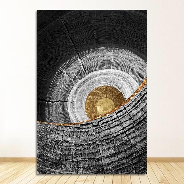 Бело-белая картина под дерево, Gloden, настенная живопись, печать плакатов, фотографии для гостиной, домашний декор, скандинавское украшение, абстрактный черный