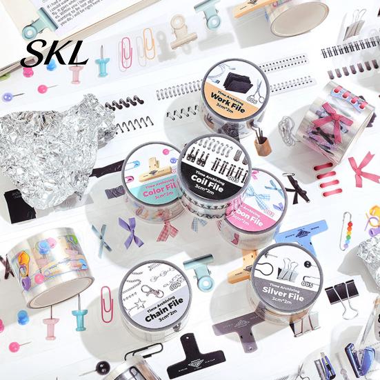 Transparent PET Tape Washi Roll, Decorative Adhesive Masking for Arts, DIY Easy Tear Paper Crafts, Journal Supplies, Planners, Scrapbook, Card Making,