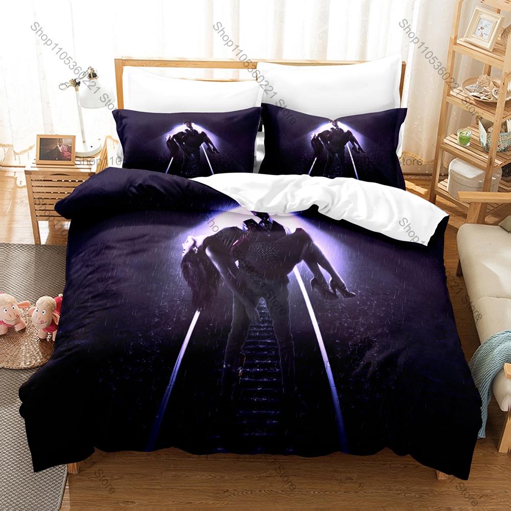 Black Dark Emo Heart Tears Cross Spider Web Vintage Grunge Print Duvet Cover + 2 Pillowcases Teen Goth 3pcs Bedding Set