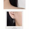 1 Pair of Romantic New Wave Mangosteen Earrings Female Cross Polaris Earrings Temperament Creative Personality Ear Jewelry