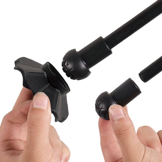 4 шт. Защитные чехлы для ножек стула Нескользящие Износостойкие Пластиковые Защитные накладки для ножек стула из ПОМ для газона Кемпинга Складного стула Колпачки для ножек