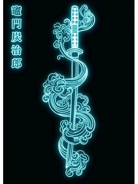 Неоновый стиль, убийца демонов, печать плакатов, японское аниме Zenitsu Agatsuma, рисунок на холсте, настенная живопись, картина для гостиной, домашний декор, без рамки