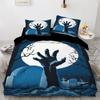 Halloween Horror And Fun, Three-Piece Set Of Polished Bedding, Four-Piece Set Of Mattress And Quilt Cover, Printing Factory.
