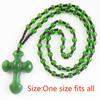 Classic Religious Style Fashion Pendant Amulet Jewelry Pendant Beaded Necklace New Cross  Christian