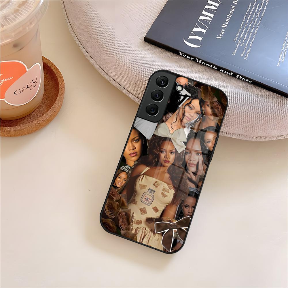 R-Rihanna Певица Чехол для телефона Стекло Для Samsung Galaxy S26 S25 S23 S24 S21 S22 S20 Ultra Fe Plus A15 A14 Чехол