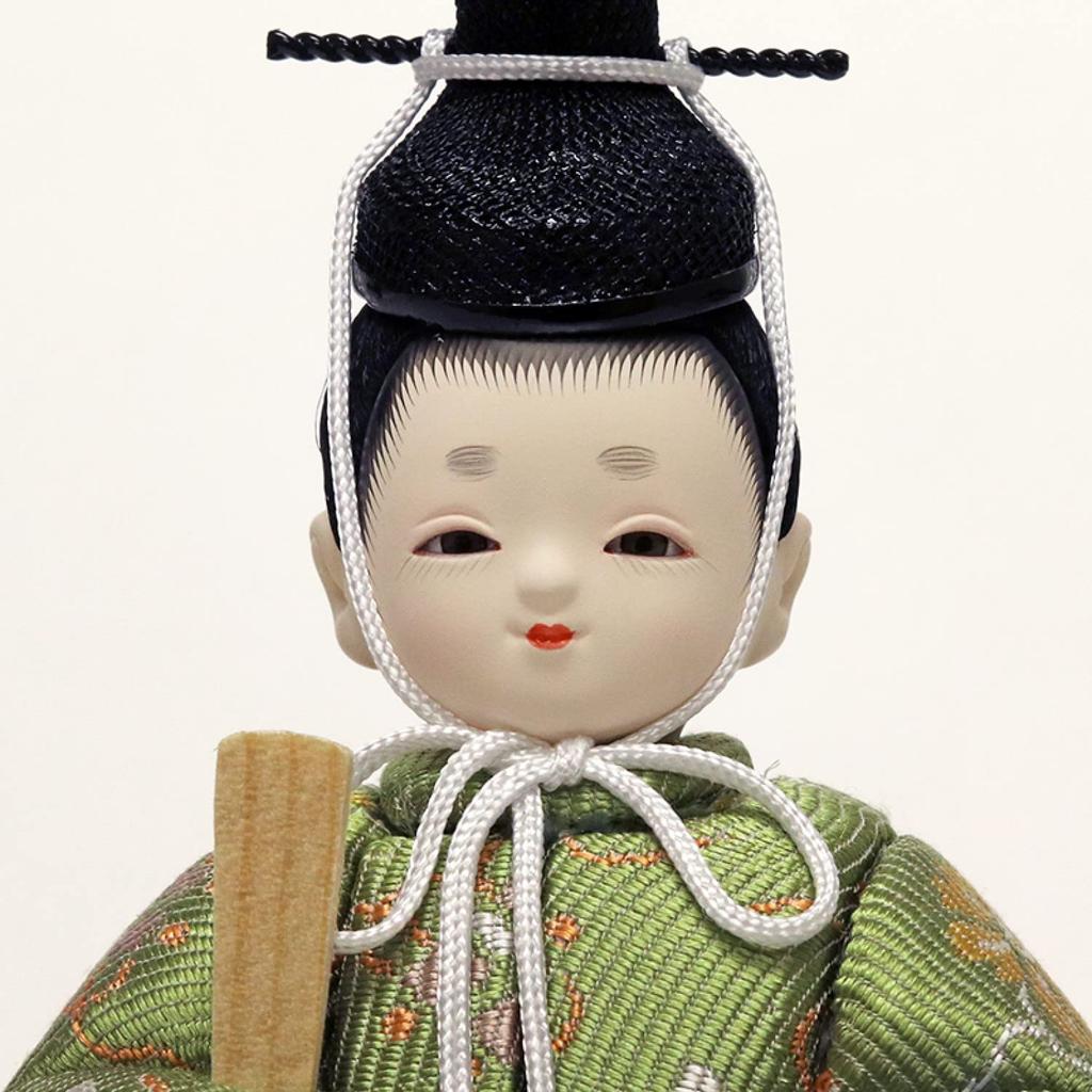 Hina Wooden Tsugumi Doll with Round Doll, Doll, Kotohoki, Only, Tray, White, KTH-3201H1