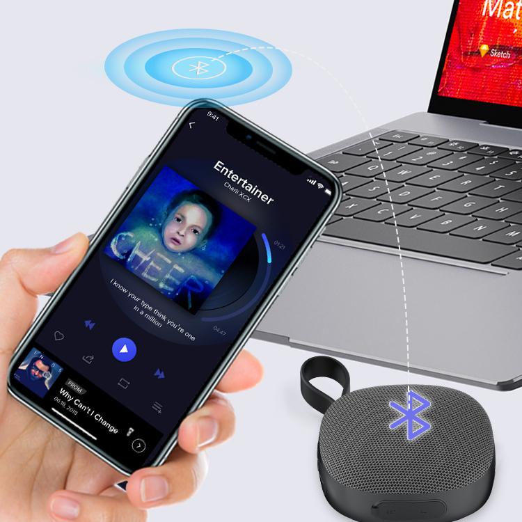Rockmia EBS-303 5 Вт Мини-портативная колонка Bluetooth 5.0 Тканевая сетка Сабвуфер с функцией магнита Водонепроницаемый Проигрыватель TF-карт Звуковая коробка Подарок