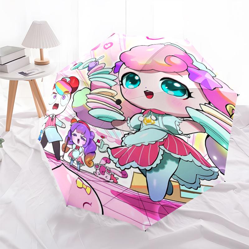 1pc Catch Teenieping Magic Sweethear (4) Umbrella, Sun Protection, And UV Shielding. It Has Eight Sturdy Ribs for Outdoor Use And Perfect Gift