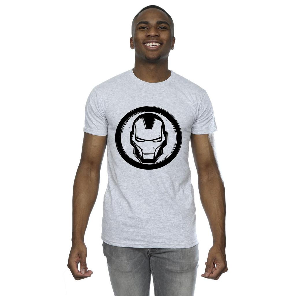 Marvel Mens Iron Man Chest Logo T-Shirt