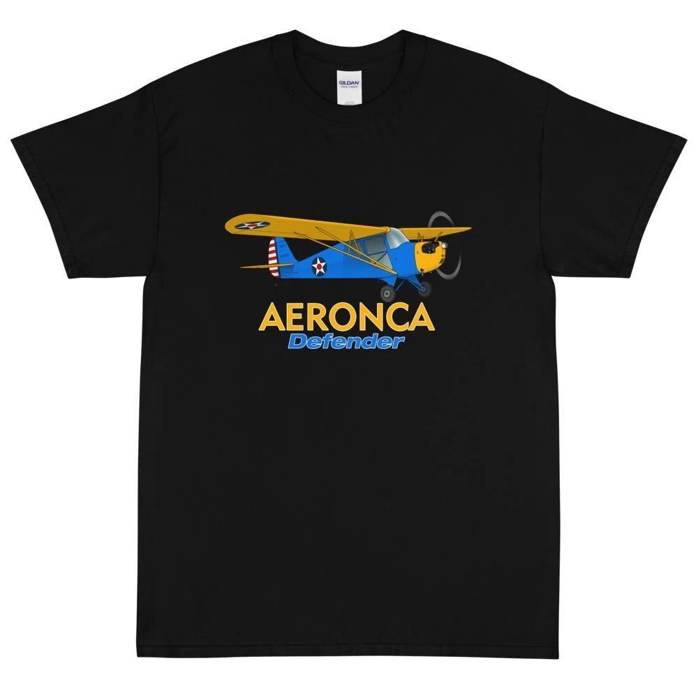Футболка с изображением самолета Aeronca Defender Custom - Персонализированная с вашим номером N#