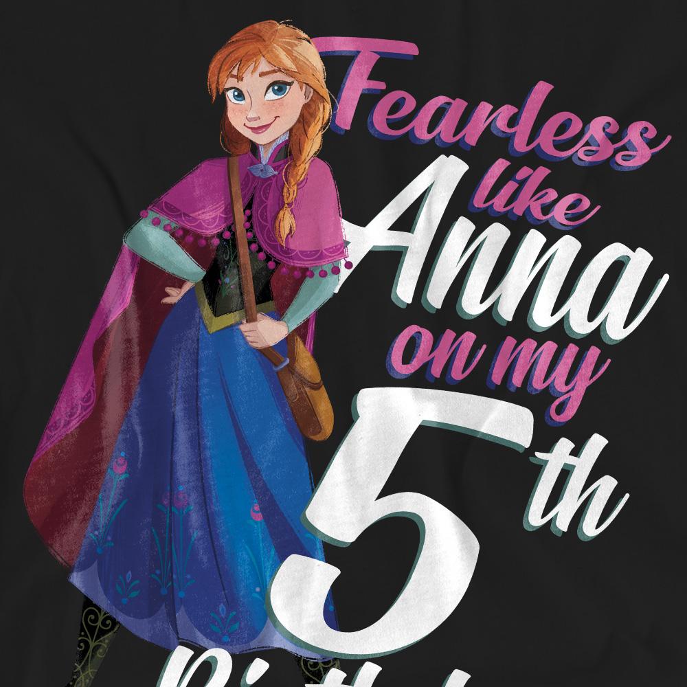 Frozen Unisex Adult Fearless Like Anna 5th Birthday T-Shirt