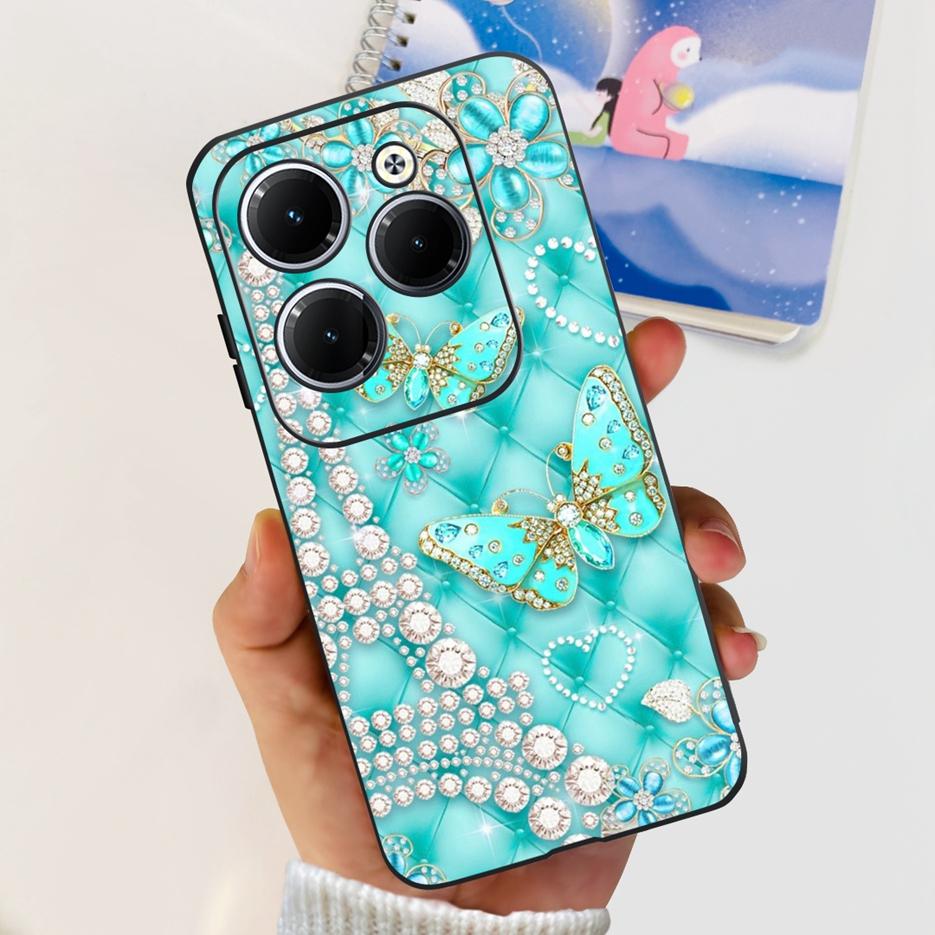 Чехол для Infinix Hot 40 Pro X6837 Милый Модный Чехол Мягкий Силиконовый Чехол для Телефона Для Infinix Hot 40i Hot40 Pro Hot40i Чехлы Бампер